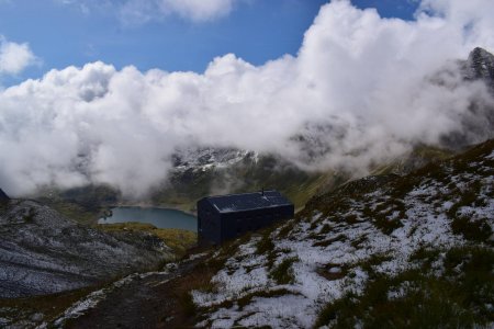 Panorama bouché en direction du Mont Blanc.