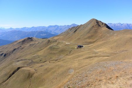 Vue arrière sur le Dou de Moutiers.