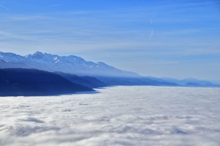 Grand Pic de Belledonne et Grande Lance de Domène, et leur plage