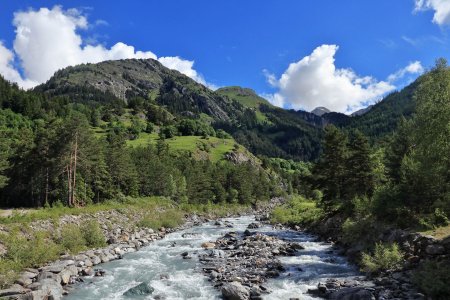 Départ au Pont du Châtelard