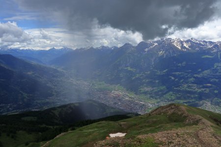 L’averse de pluie et de grêle que je viens de me prendre