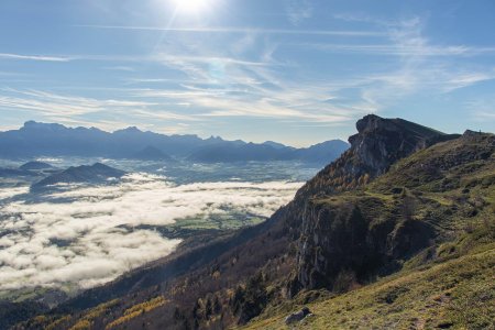 La crête à parcourir