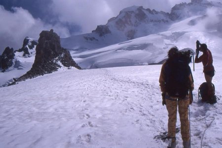 Sur le glacier du Tabuchet, tout près du refuge...