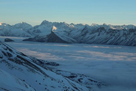 Mer de nuage sur le Dévoluy. 