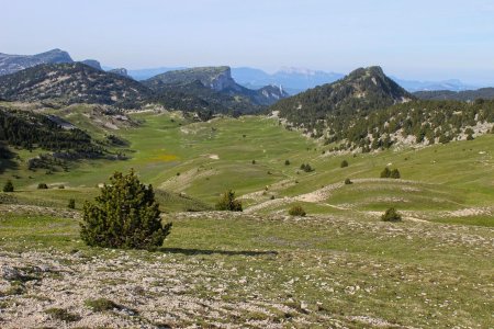 Vue sur la plaine de la Queyrie