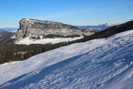 Dans les pentes ouest de la Croix de l’Alpe