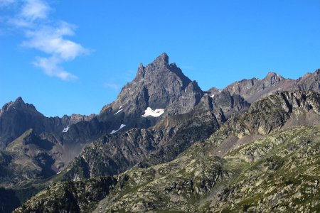 Face au Grand Pic de Belledonne