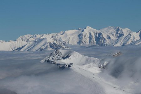 Belledonne et Taillefer, Rognon au premier plan.