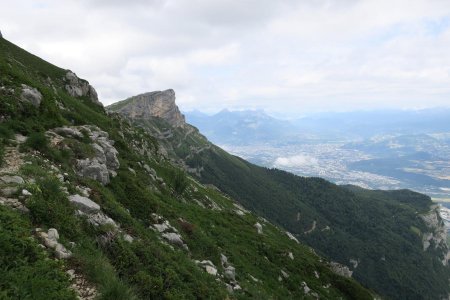 Vu sur Grenoble depuis le col de l’Arc