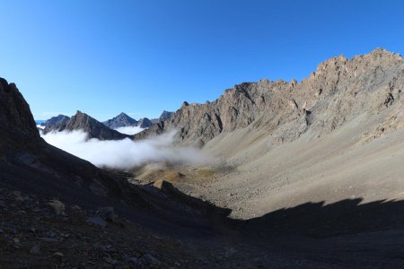 Le vallon supérieur dans le rétro.