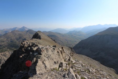 Vue au nord. Mont Chaberton sur la gauche.