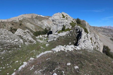 Le rocher de la Tête du Pin.