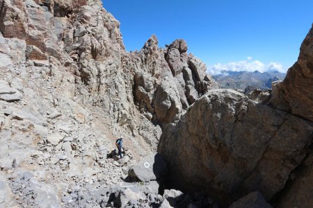 La descente.