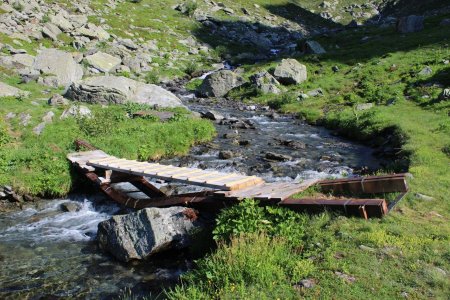 Passerelle en difficulté