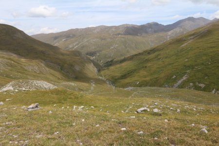 Descente du ravin des Chalmettes.