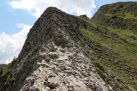 Détour sur la crête bordant la combe...