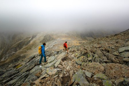 Descente jusqu’au col de Masse.