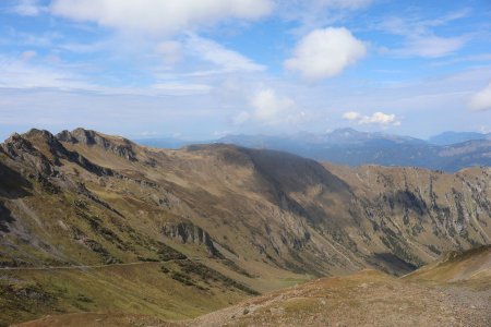 Vue sur le chemin de montée 