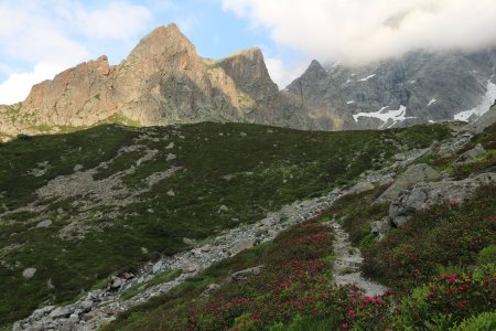 Dans le dernier ressaut avant le refuge de Vallonpierre.