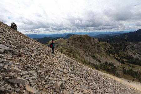 Dans la traversée du grand pierrier.