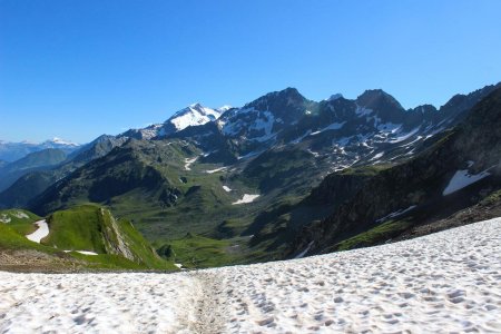 Au Col du Bonhomme, vue sur le secteur d’Enclave