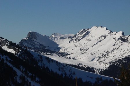 Vue arrière vers la Dent de Crolles