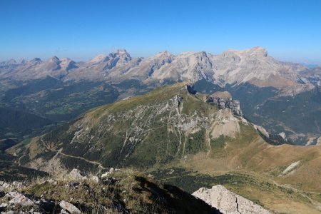 La grande barrière du Dévoluy.