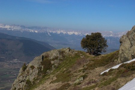 Au Rocher Noir, devant le Vercors