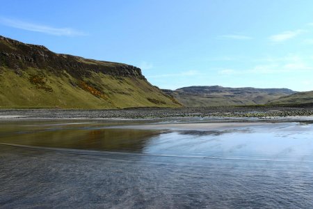 Vue arrière de la plage