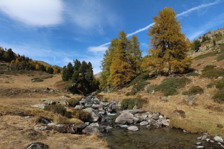 Retour en rive droite de la Clarée.