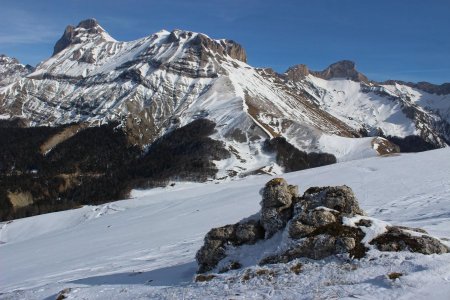 On traverse un champ de neige