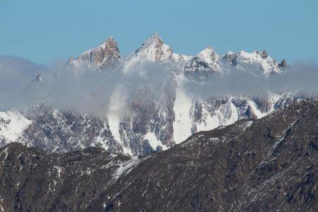 Pics Sud et Nord de la Font Sancte.