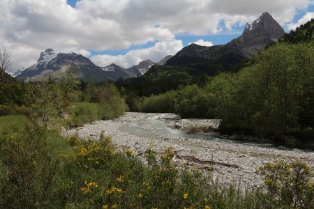 Petite pause avant de rentrer, au bord du Buëch.