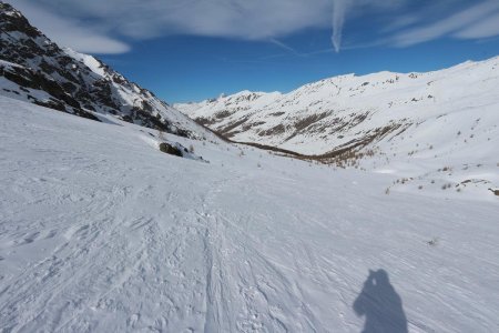 Descente du vallon de Longet.