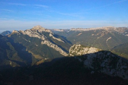 Vue sur le Grand Som et les Lances de Malissard