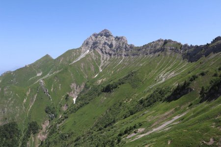 L’Arcalod, vu du passage de Plan Molard.