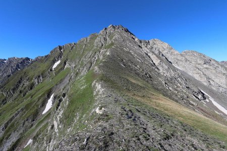 Au col de Nalbert avec le Pic du Rondet.