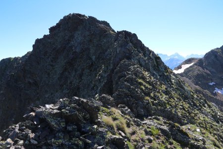 La crête entre le Grand Vent et le Rocher Rond, dans le rétro.