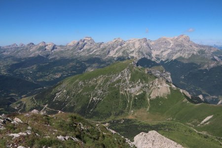 La grande barrière du Dévoluy.