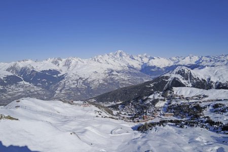 Du sommet :  La Plagne