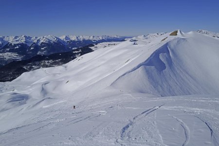 Depuis le sommet : Le Col du Lac