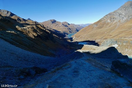 Retour vers le Lac de Moiry