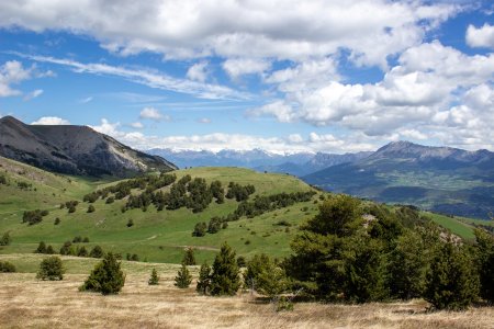 Dormillouse, le Morgon, puis les Écrins au fond