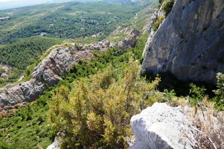 Sortie du cône terreux