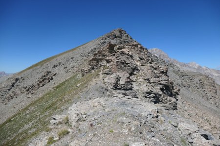 Regard arrière sur la descente du Pic de Fond Queyras