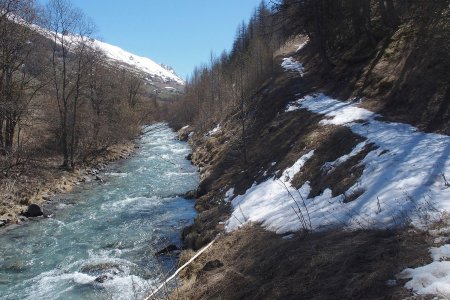 L’Ubayette au Pont des Vaches.