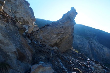 Un bout de montagne s’est décroché