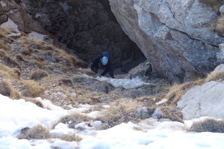 Mick en haut de la sortie de la Traversée Héroïque