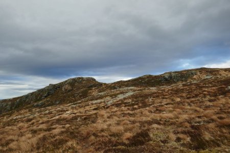 Regard arrière sur Bjørnafjellet.