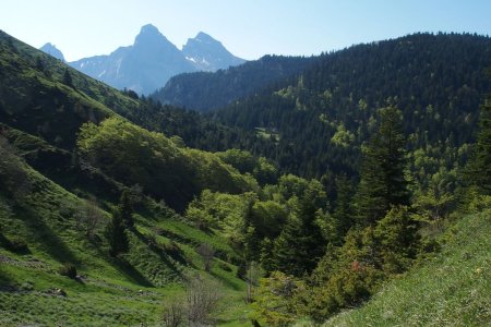 Belle vue sur les Garnesiers, du sentier balcon